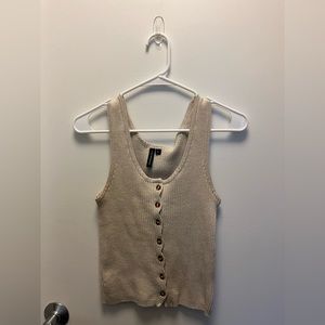 Moon & Madison Ribbed Tank Top, Size L